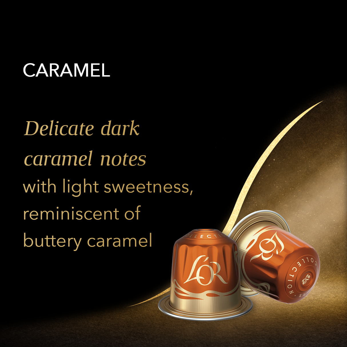 L'OR Espresso Caramel Flavour Coffee Capsules x10 Nespresso Compatible