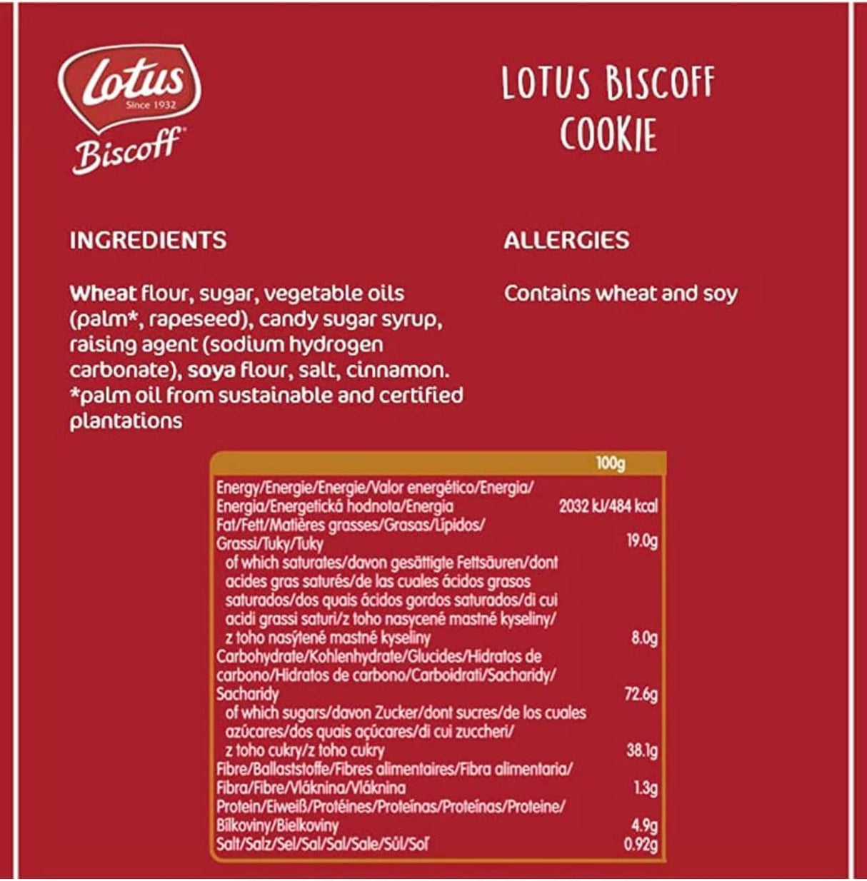 Lotus Biscoff 300 Caramelised Biscuits