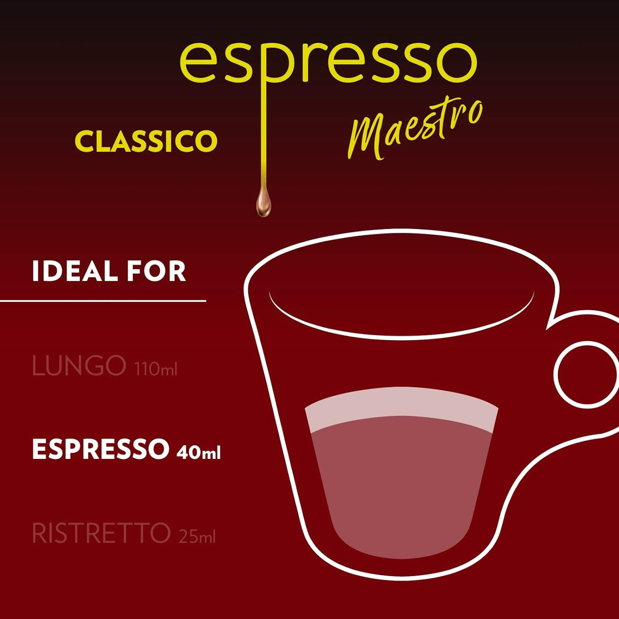 Lavazza Maestro Espresso Classico 10 Capsule Nespresso Compatible Pods