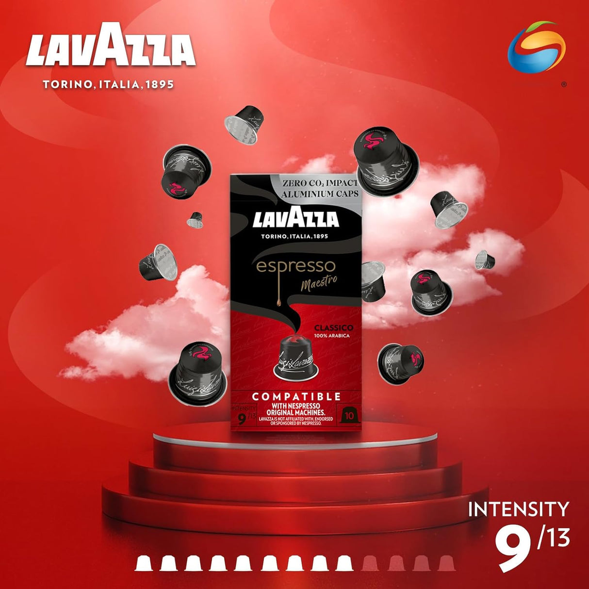 Lavazza Maestro Espresso Classico 10 Capsule Nespresso Compatible Pods