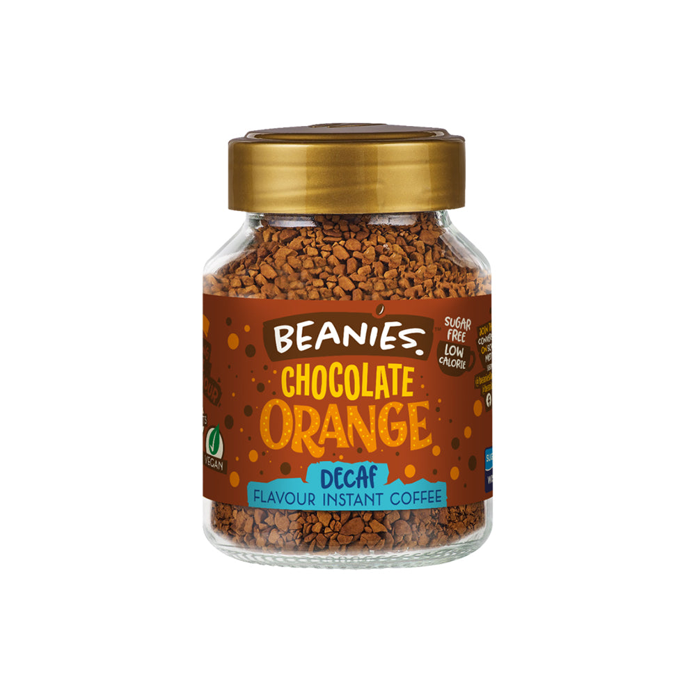Beanies DECAF Chocolate Orange Flavoured Coffee 50g