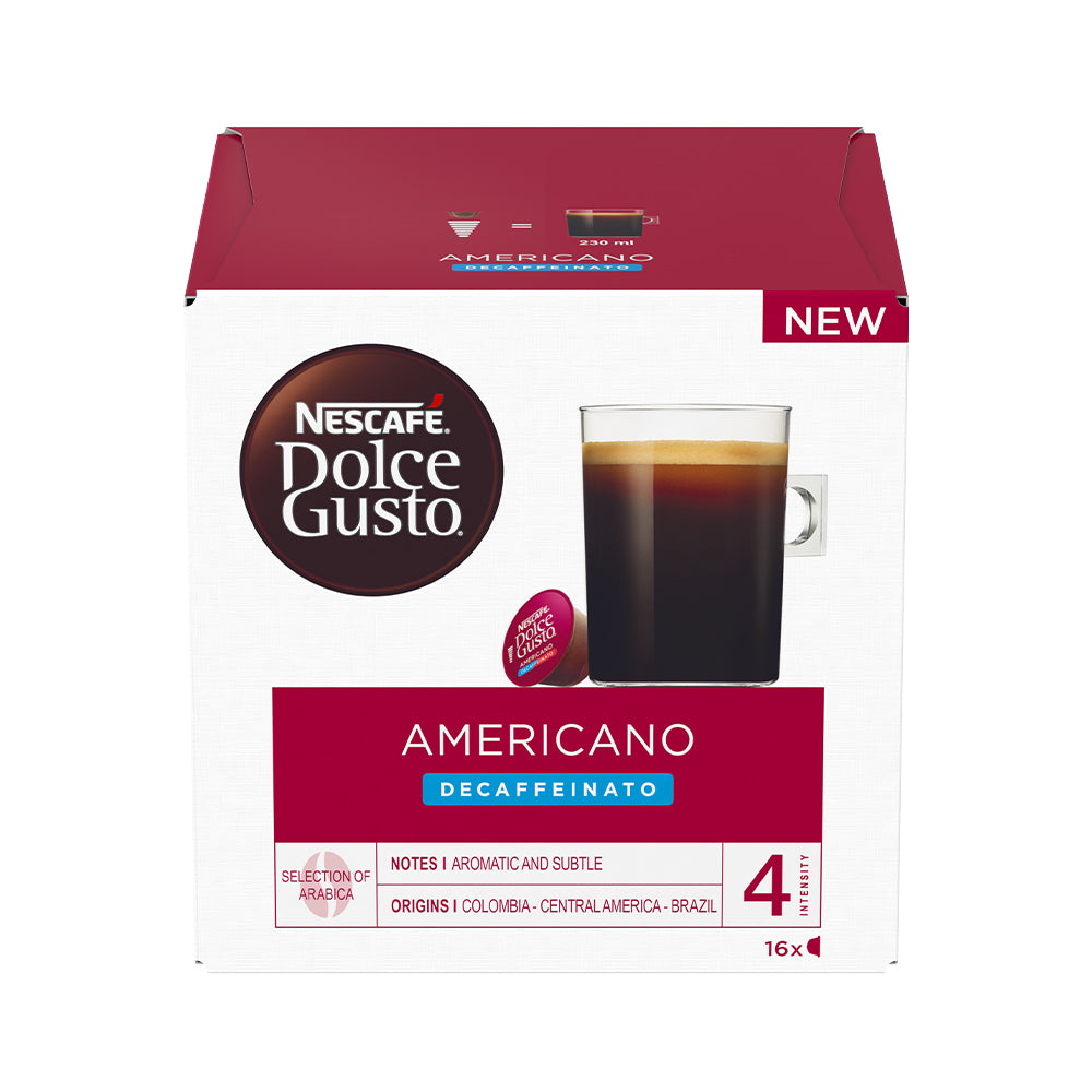 Dolce Gusto Americano Decaffeinato Coffee Pods