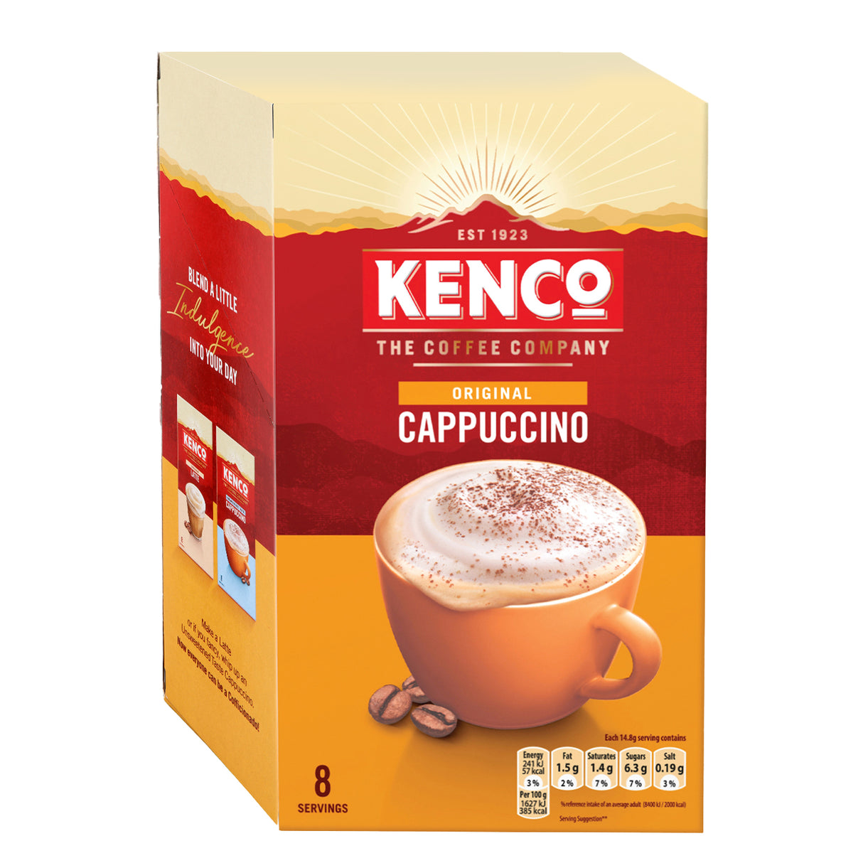 Kenco Cappuccino Instant Coffee 8 Sachets