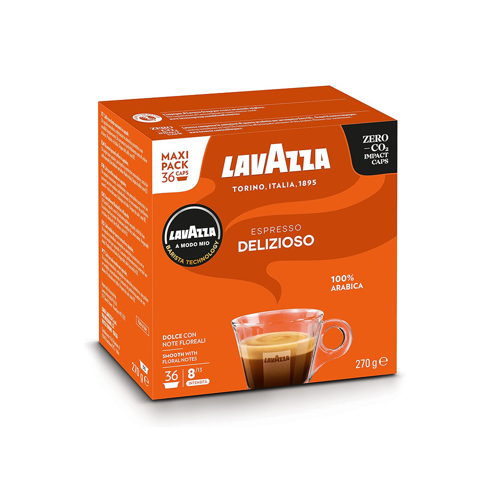 Lavazza A Modo Mio Espresso Delizioso Maxi Pack 36 Coffee Pods Stormbrew