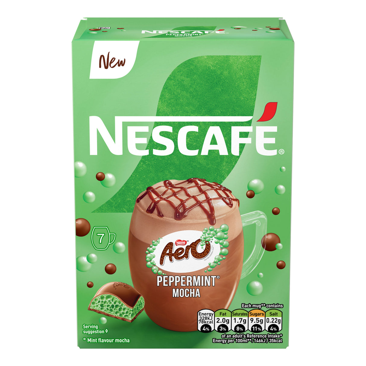 Nescafe Peppermint Aero Mocha Instant Coffee Sachets