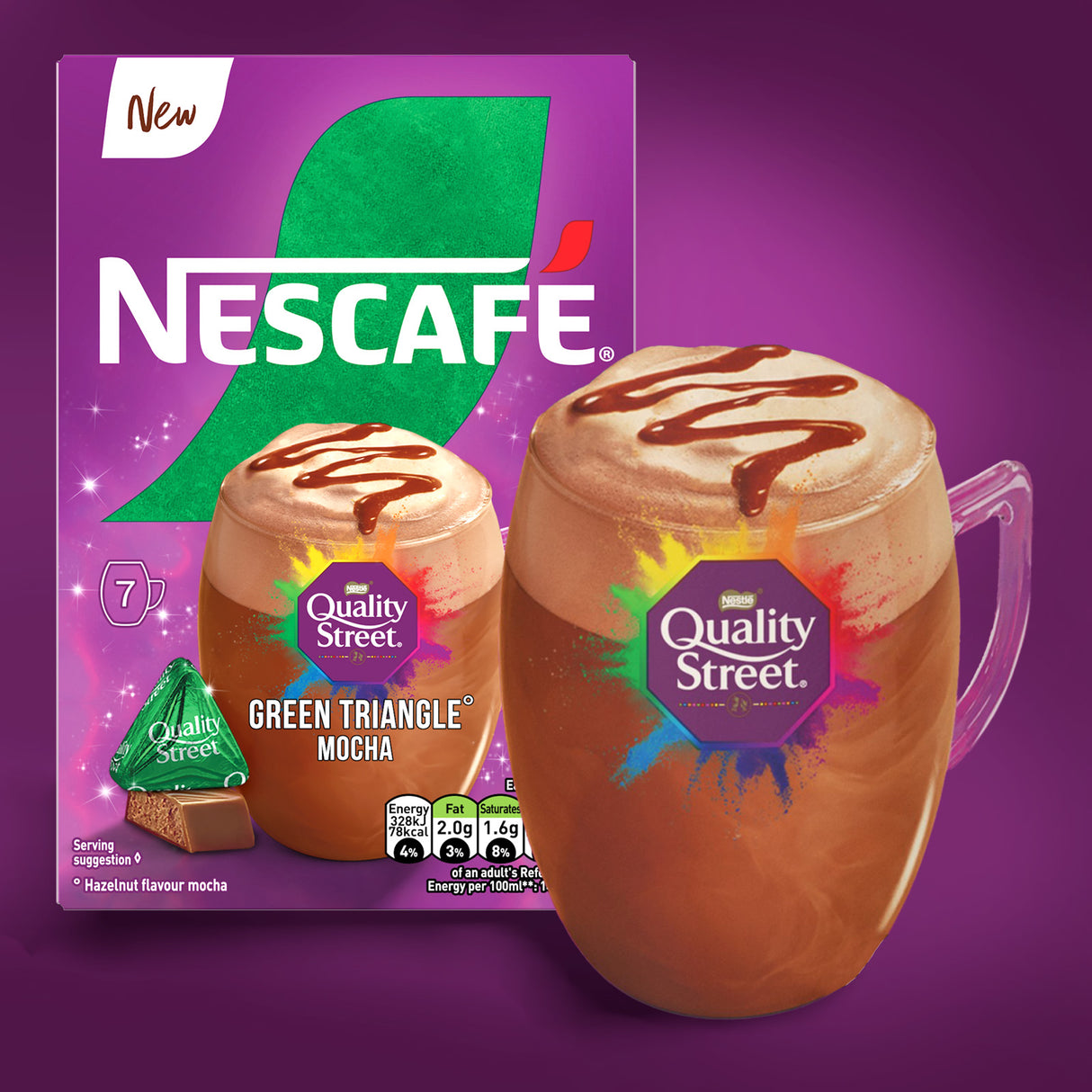 Nescafe Quality Street Green triangle Sachets
