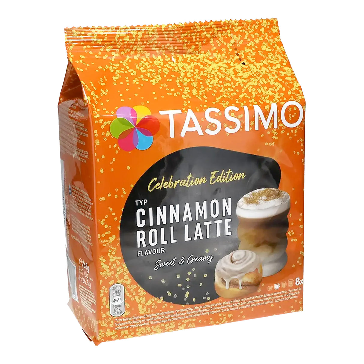 Tassimo Cinnamon Roll Latte Coffee Pods