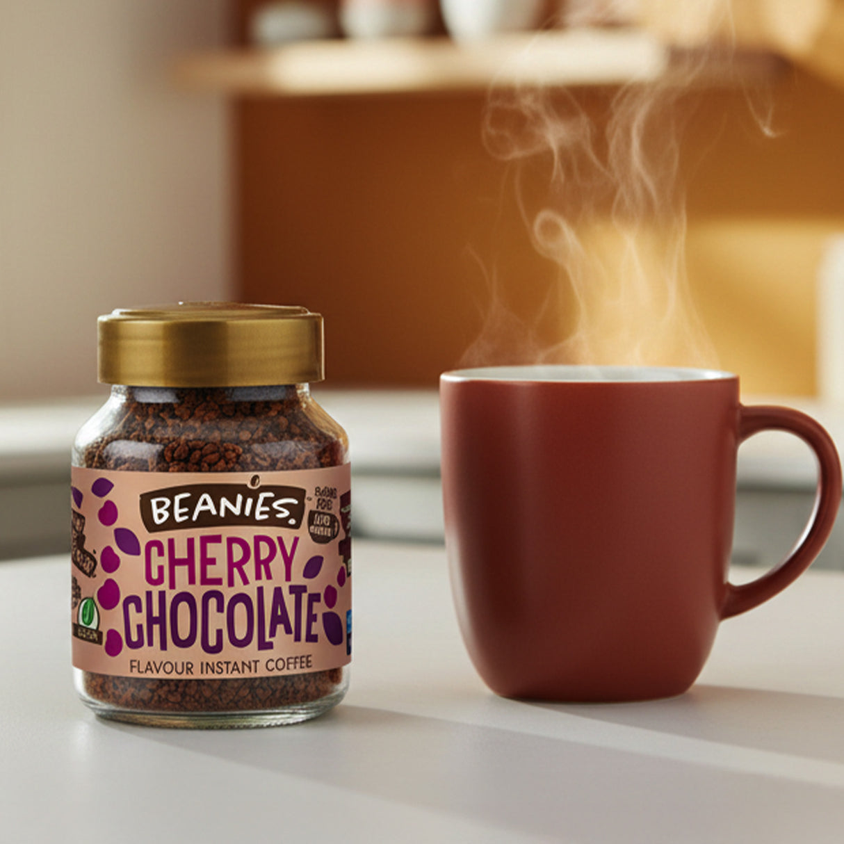 Beanies Cherry Chocolate Flavoured Coffee 50g