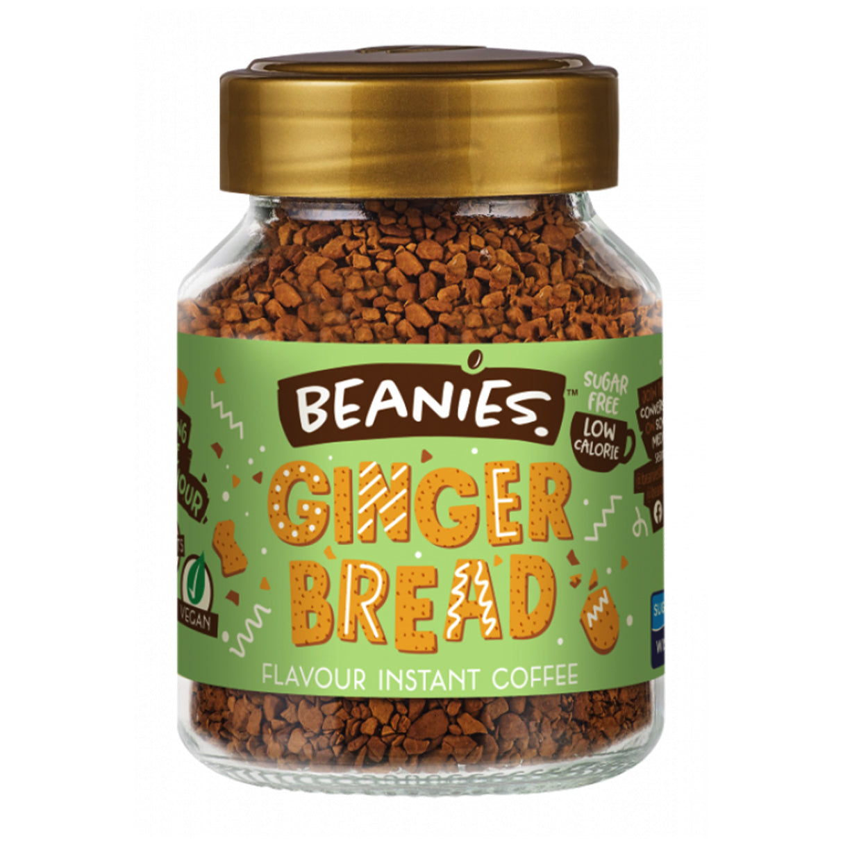 Beanies Gingerbread Flavoured Instant Coffee 50g