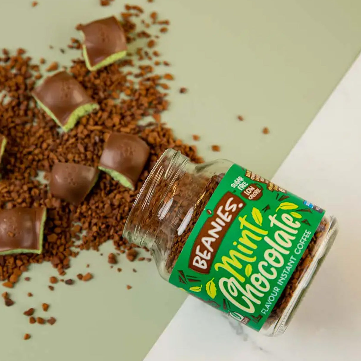 Beanies Mint Chocolate Flavoured Instant Coffee 50g