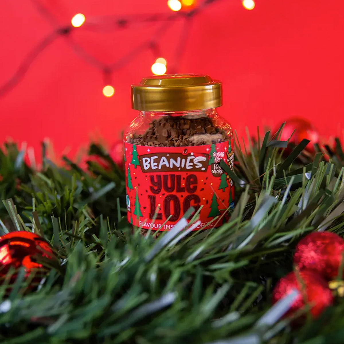 Beanies Yule Log Flavoured Instant Coffee 50g