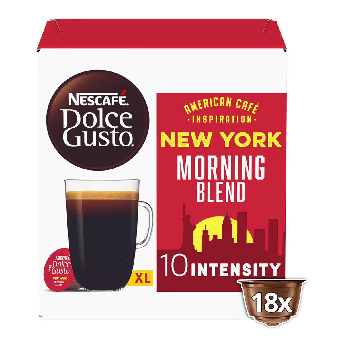 Dolce Gusto Americano New York Morning Blend Coffee Pods 3x18