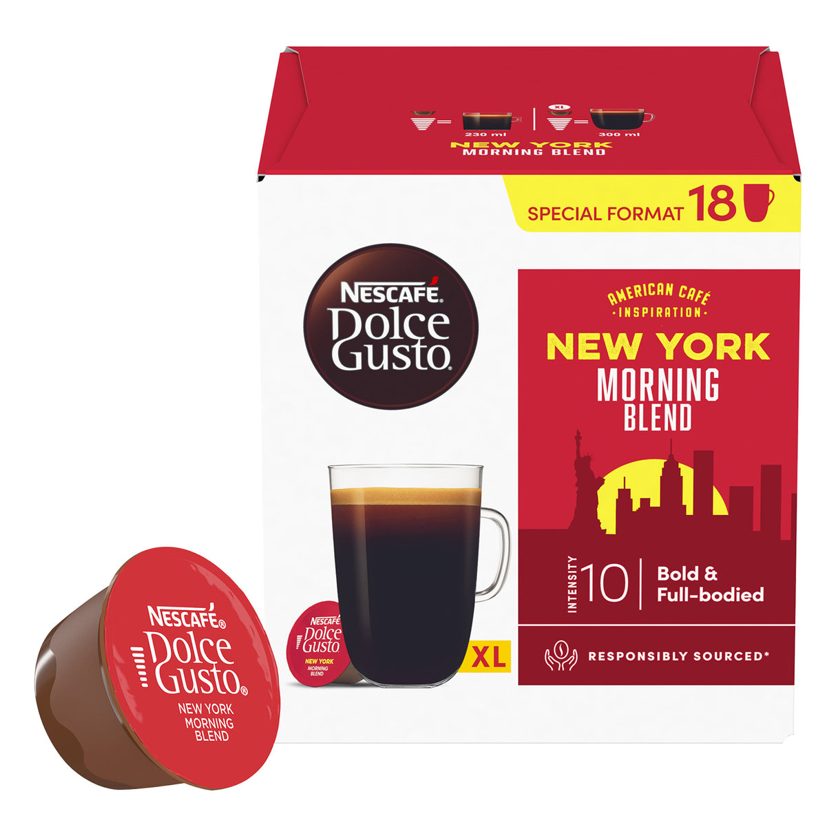 Dolce Gusto Americano New York Morning Blend Coffee Pods 1x18