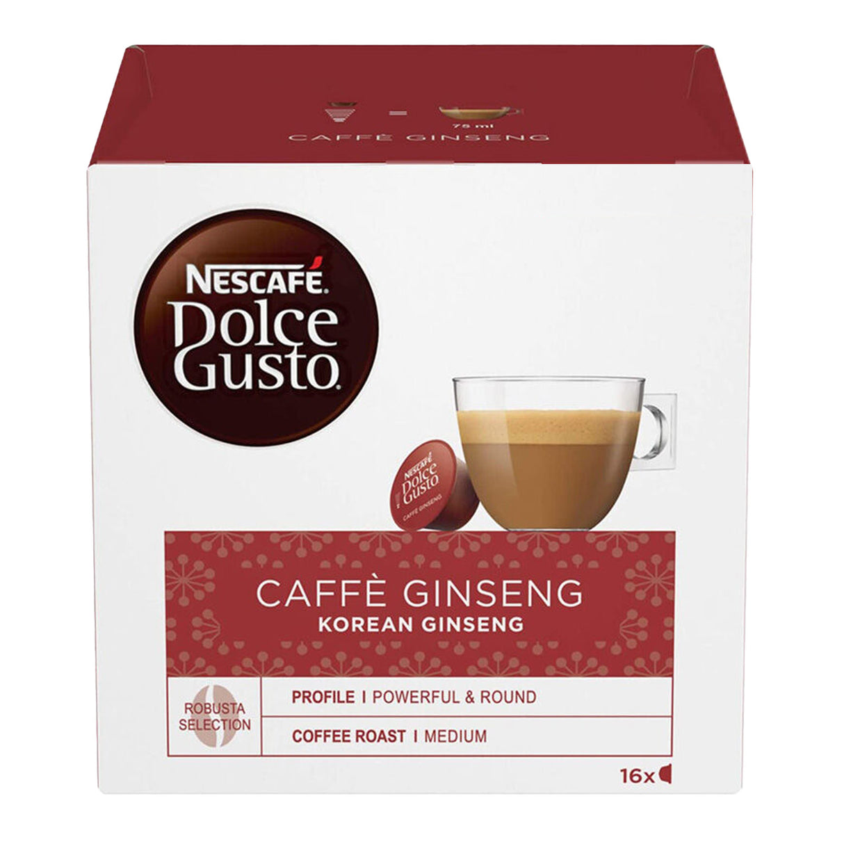 Dolce Gusto Korean Caffé Ginseng Coffee Pods 1x16