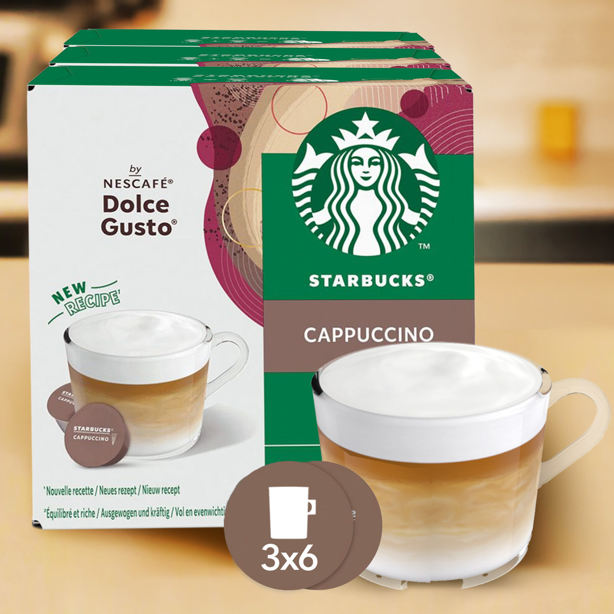 Dolce Gusto Starbucks Cappuccino 3x6 drinks