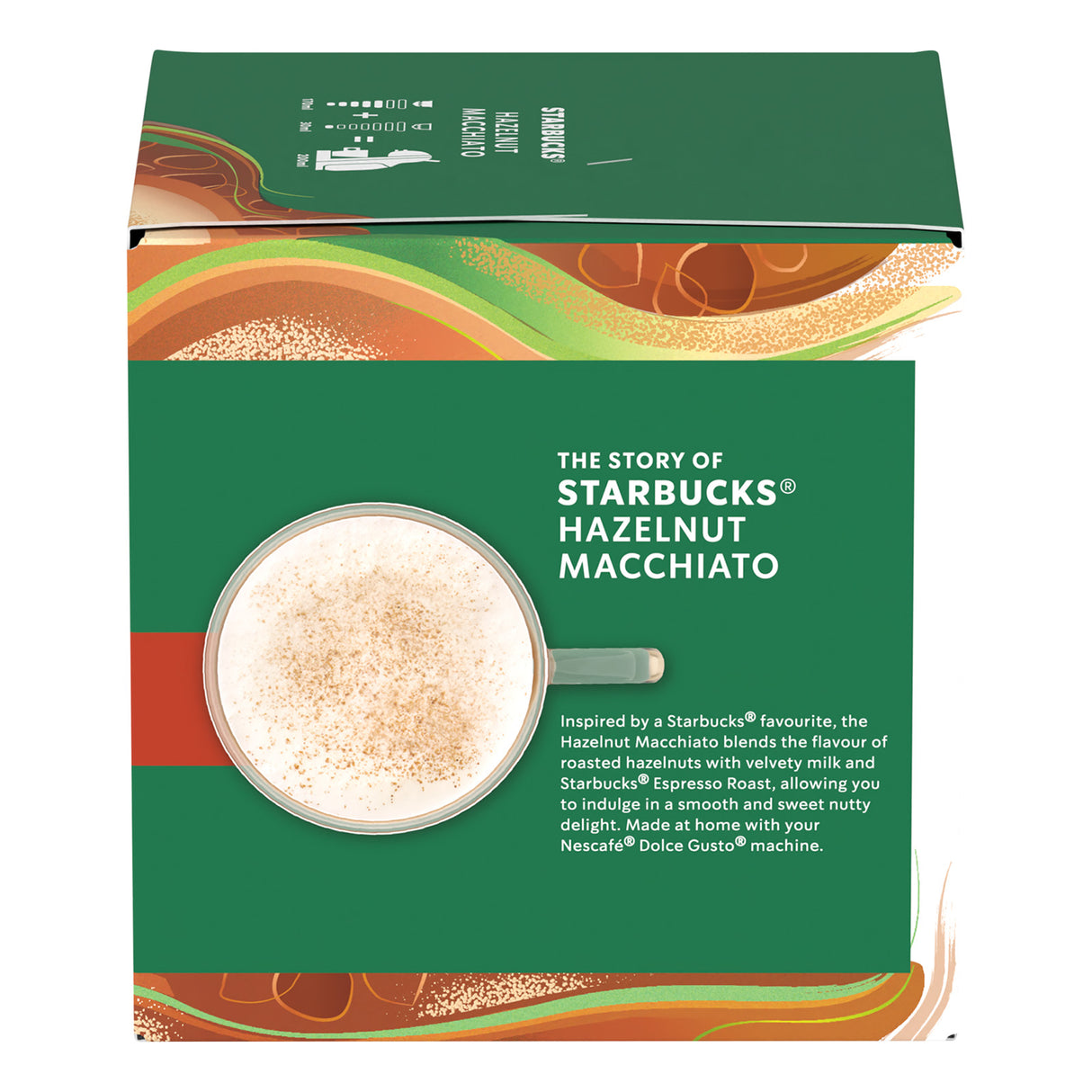 Starbucks Dolce Gusto Hazelnut Latte Macchiato Coffee Pods