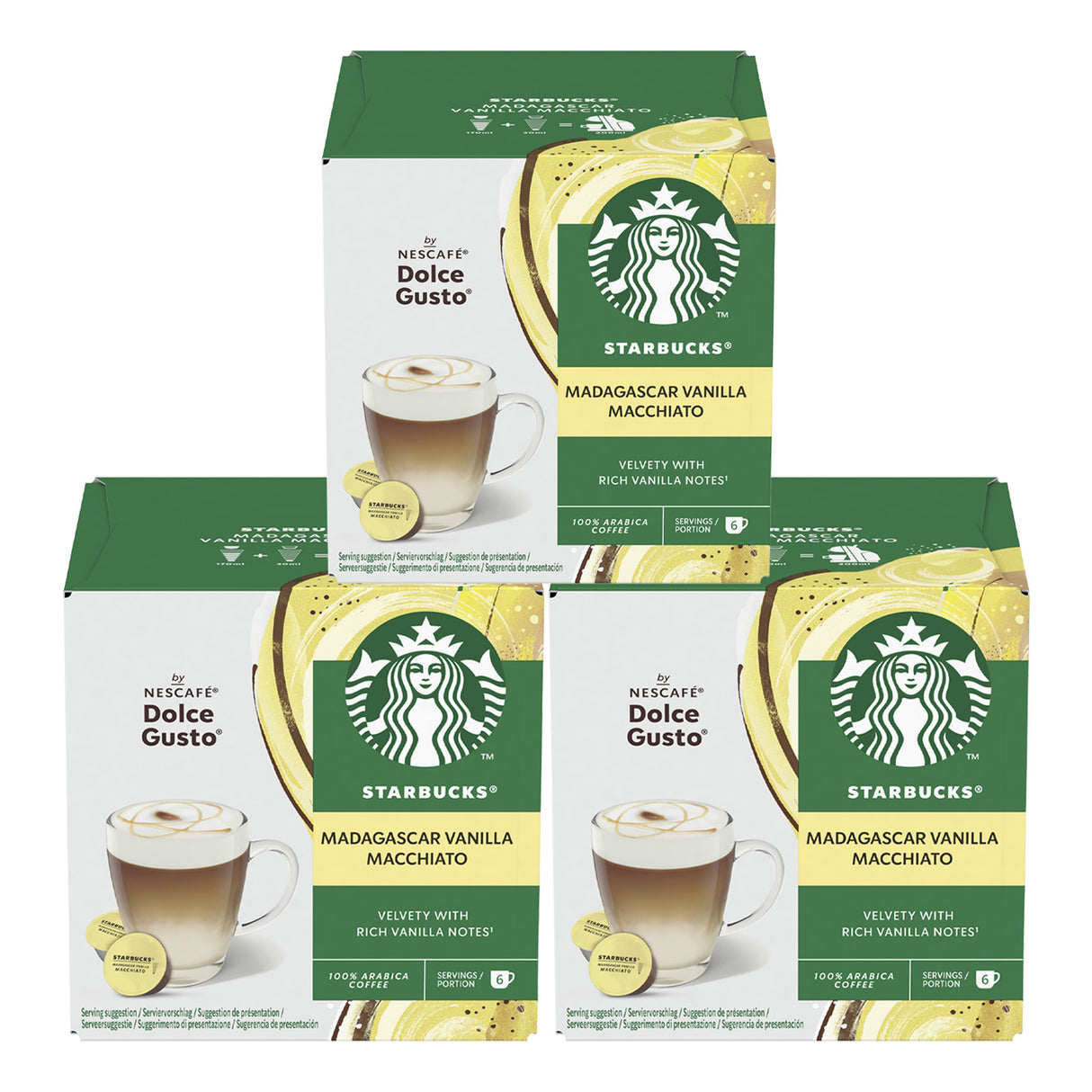 Nescafé Dolce Gusto Starbucks Vanilla Macchiato Coffee Pods - Case