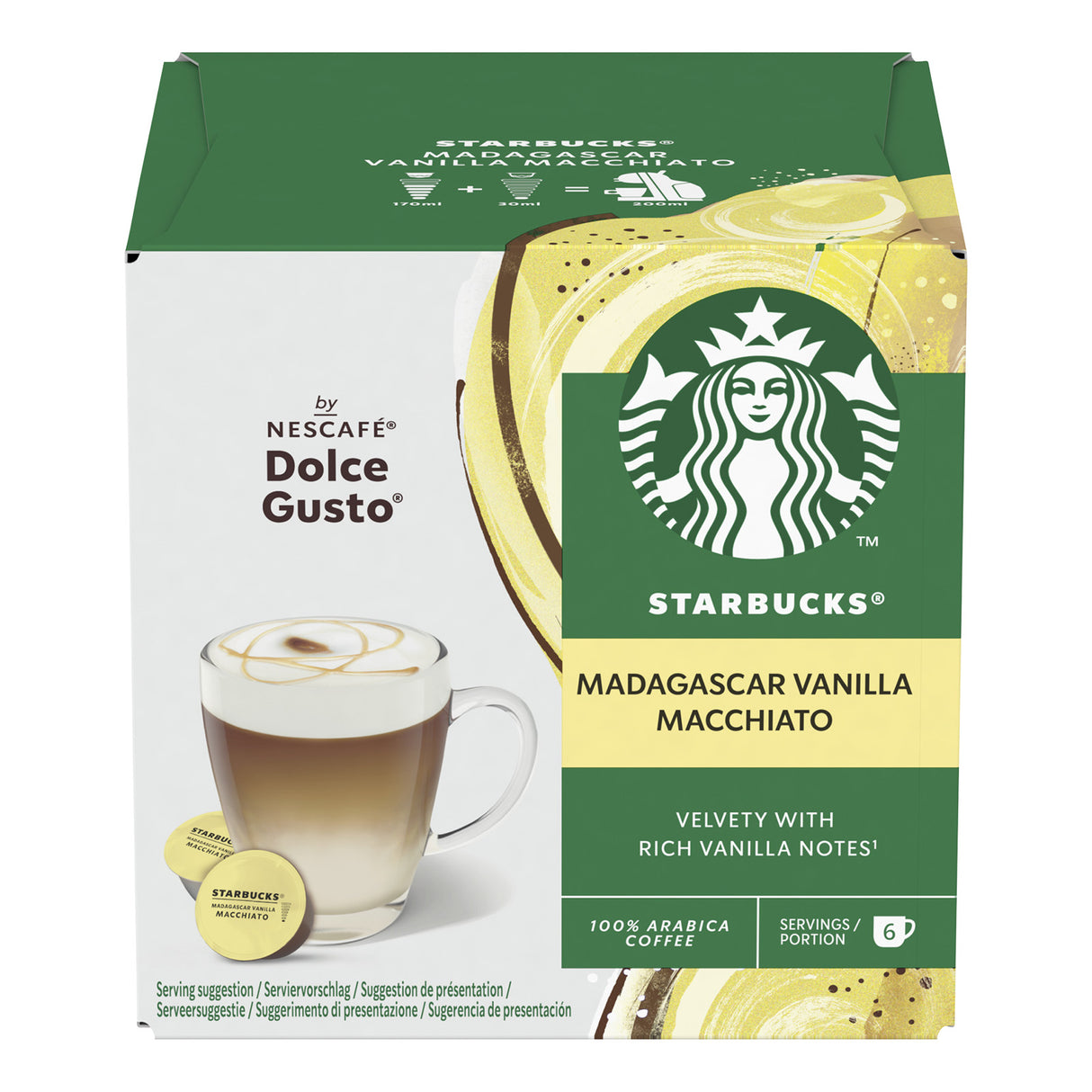 Dolce Gusto Starbucks Vanilla Macchiato Coffee Pods