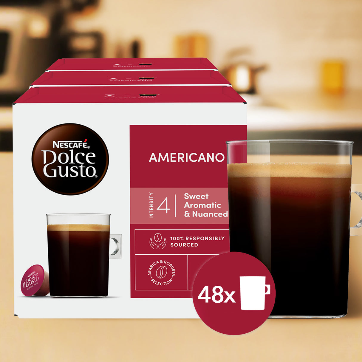 Nescafé Dolce Gusto Americano Coffee Pods - Case