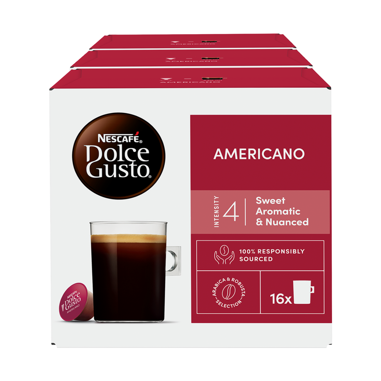 Nescafé Dolce Gusto Americano Coffee Pods - Case
