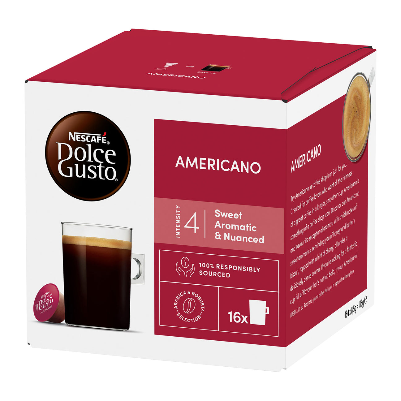 Nescafe Dolce Gusto Americano 1x16 Coffee Pods