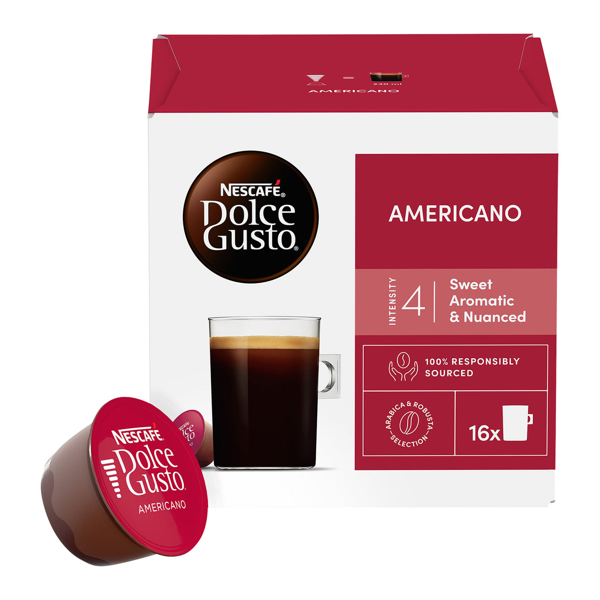 Nescafe Dolce Gusto Americano Coffee Pods 1x16