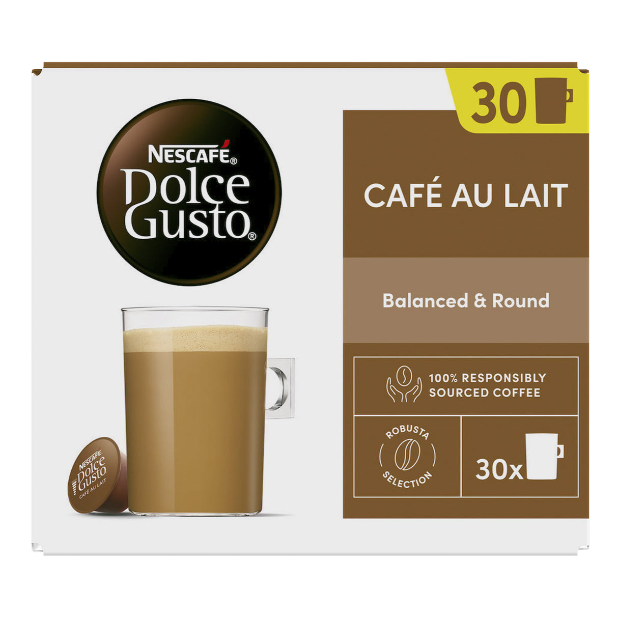 Dolce Gusto Cafe Au Lait x30 Pack