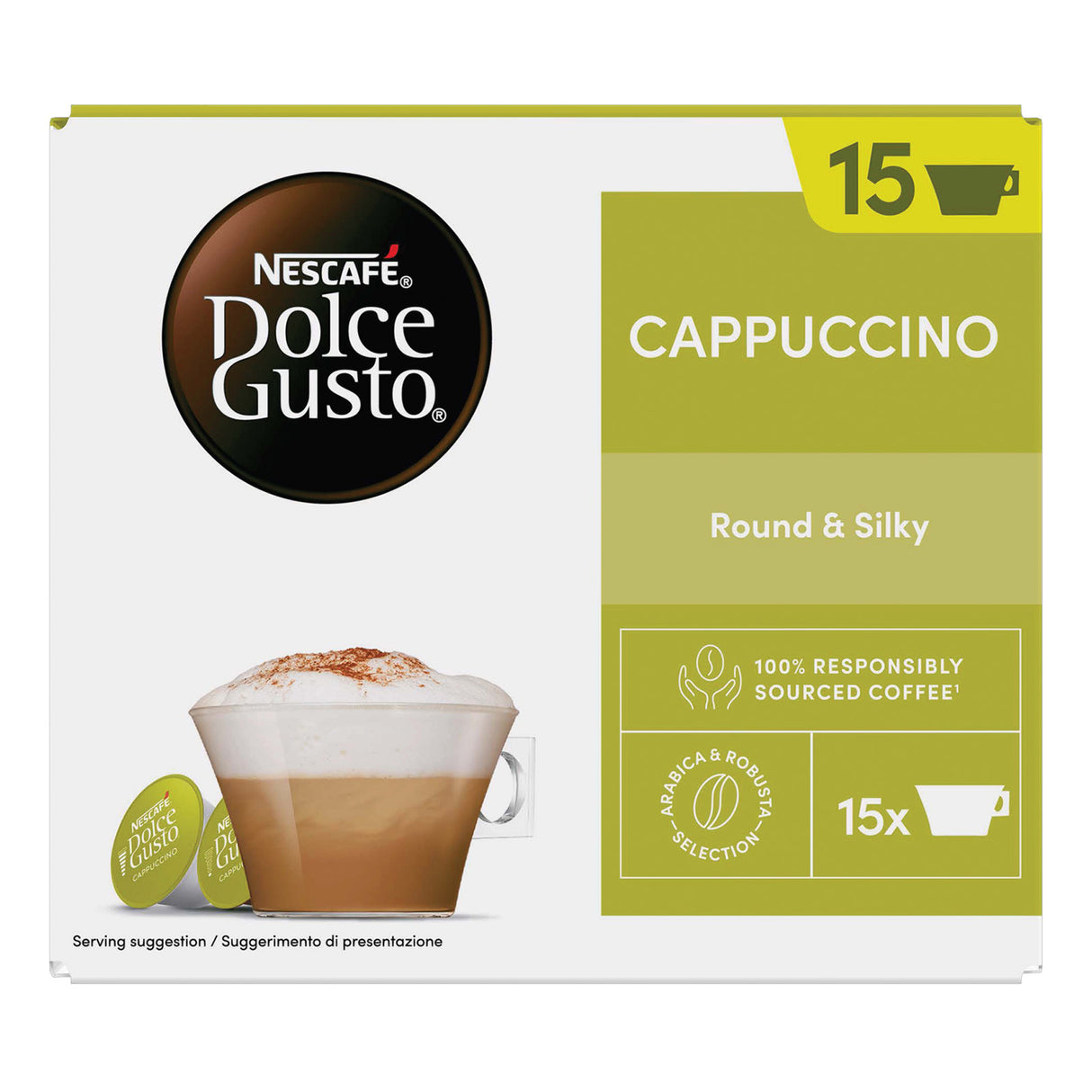 Dolce Gusto Cappuccino Magnum Pack Coffee Pods 1x15