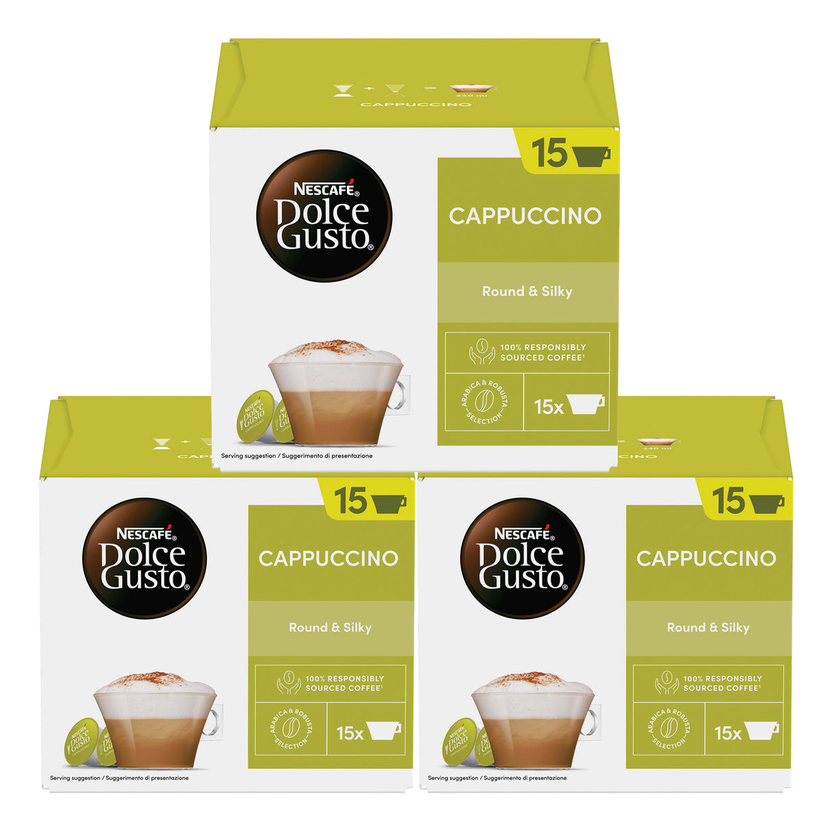 Dolce Gusto Cappuccino Magnum Pack Case 3x15