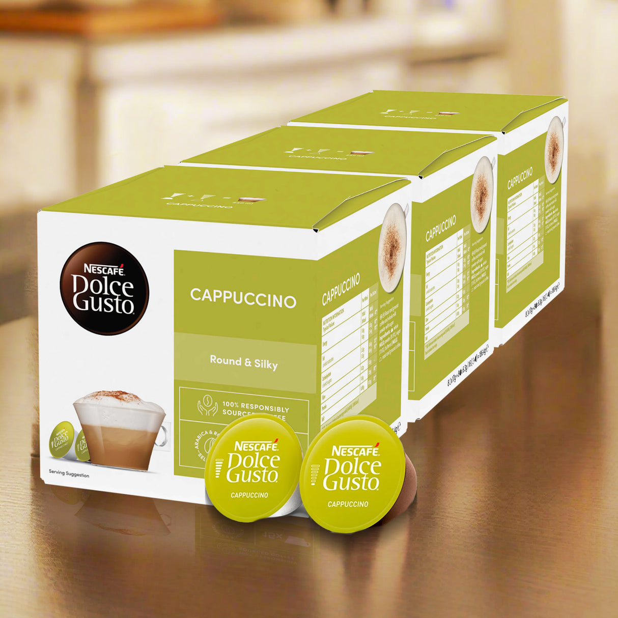 Dolce Gusto Cappuccino Case in kitchen