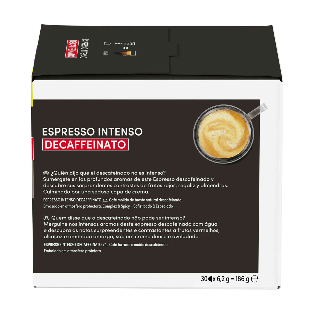 Dolce Gusto Espresso Intenso Decaf Magnum Packs Coffee Pods x30