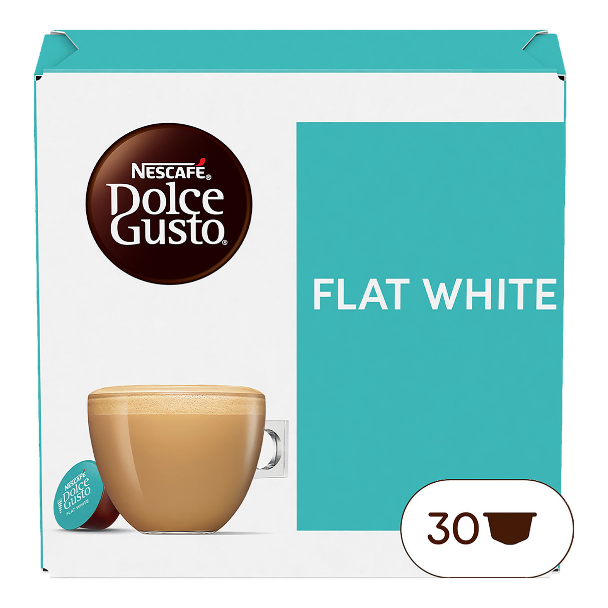 Nescafe Dolce Gusto Flat White Magnum Pack 30 coffee pods
