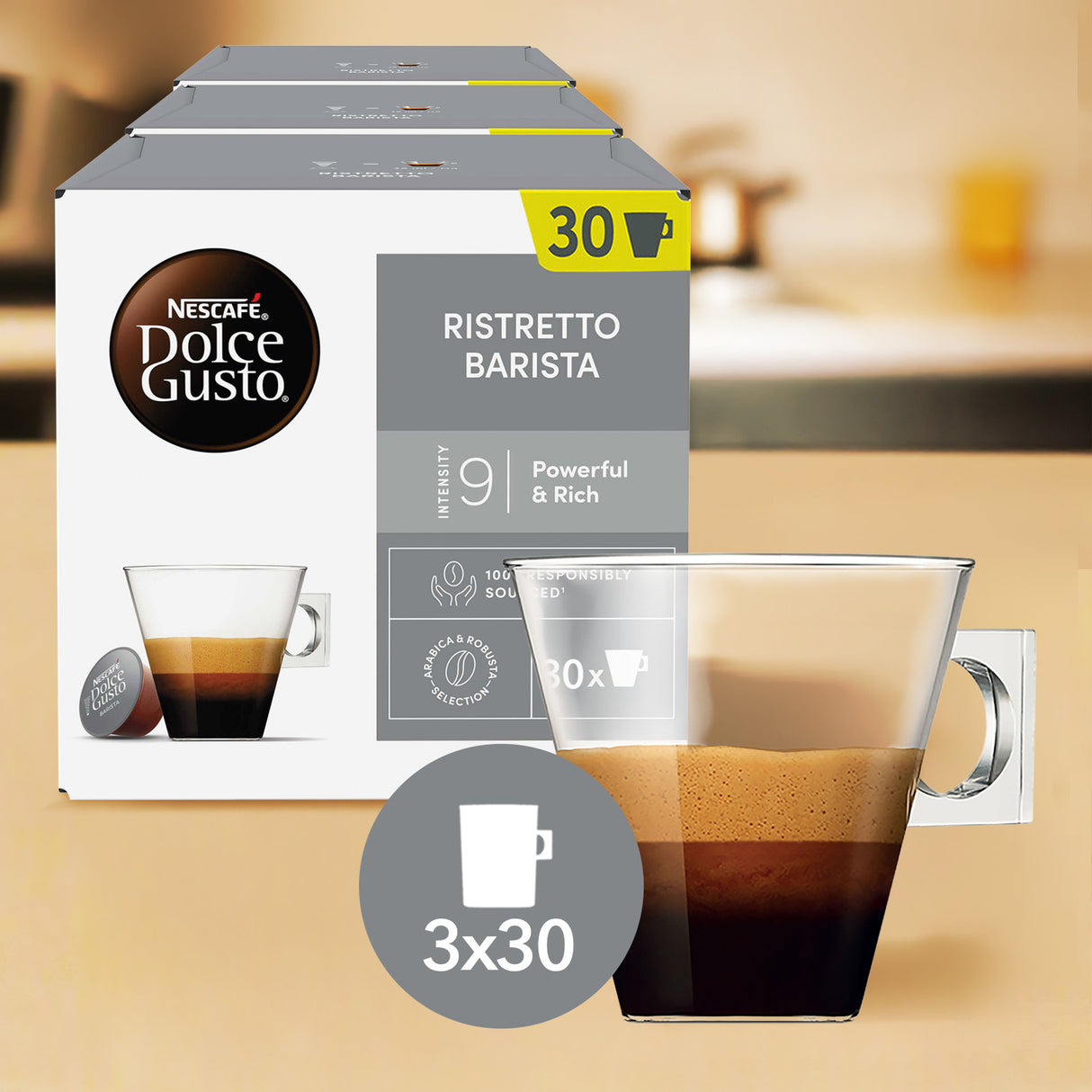 Dolce Gusto Ristretto Barista 3x30 Coffee Pods