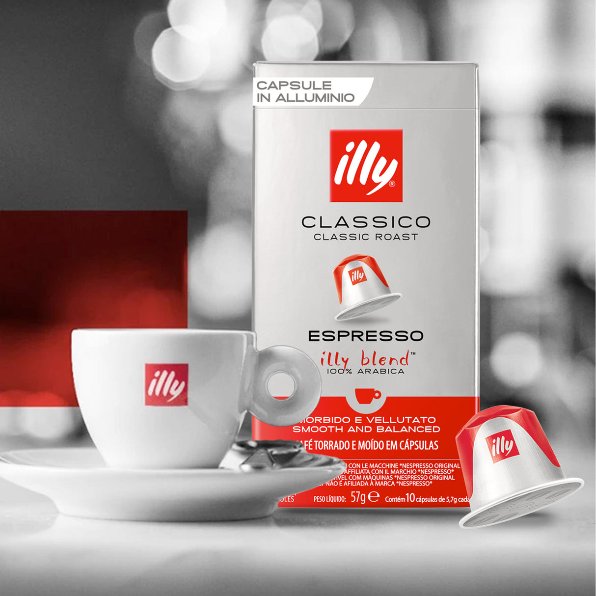 Illy Nespresso Compatible Coffee Pods Espresso Classico 10x10