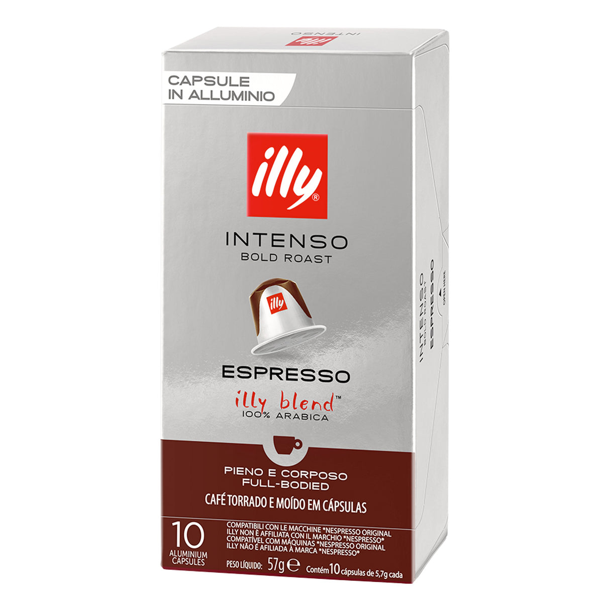 Illy Nespresso Compatible Coffee Pods Espresso Intenso 10x10