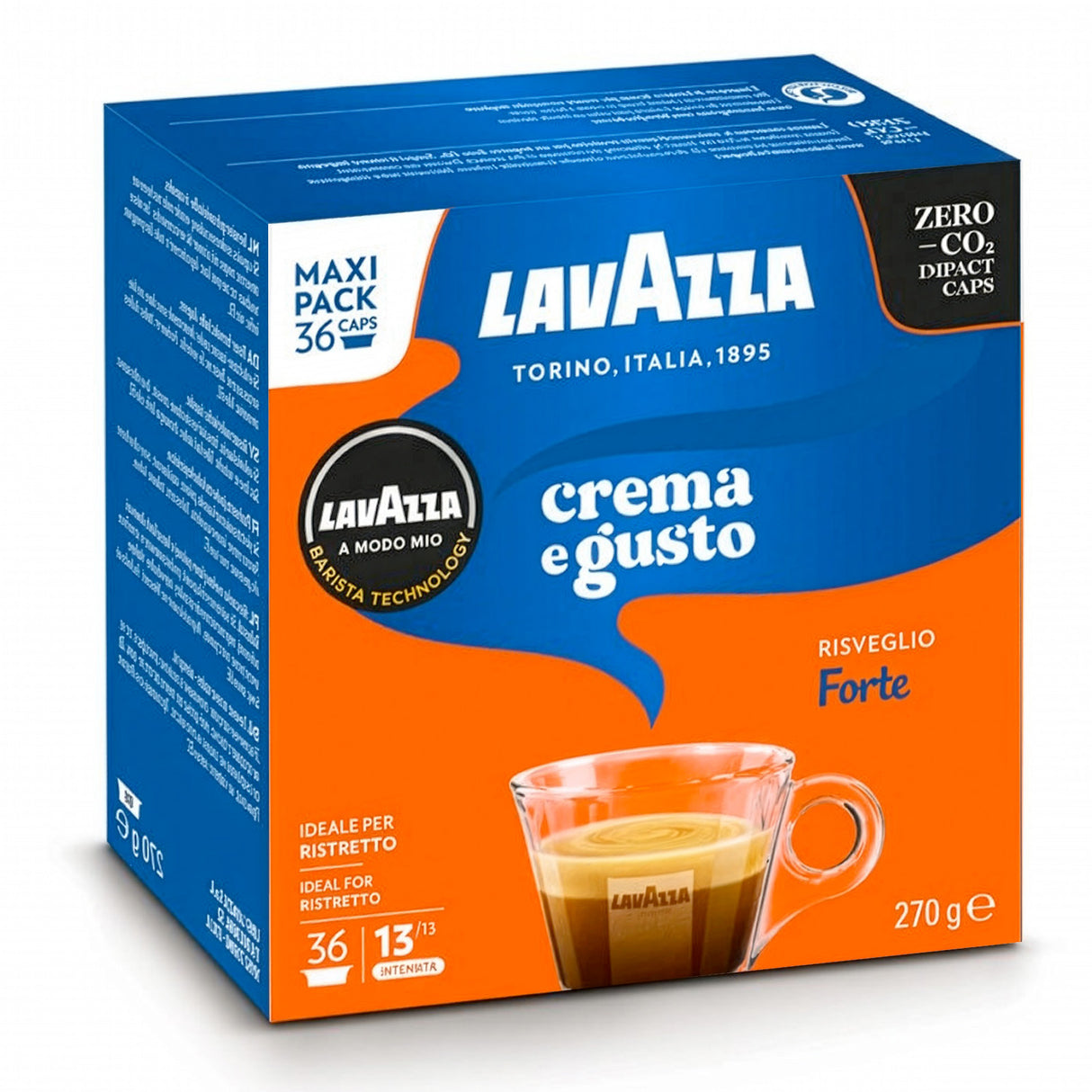 Lavazza A Modo Mio Crema E Gusto Forte Maxi Pack 36 Coffee Pods