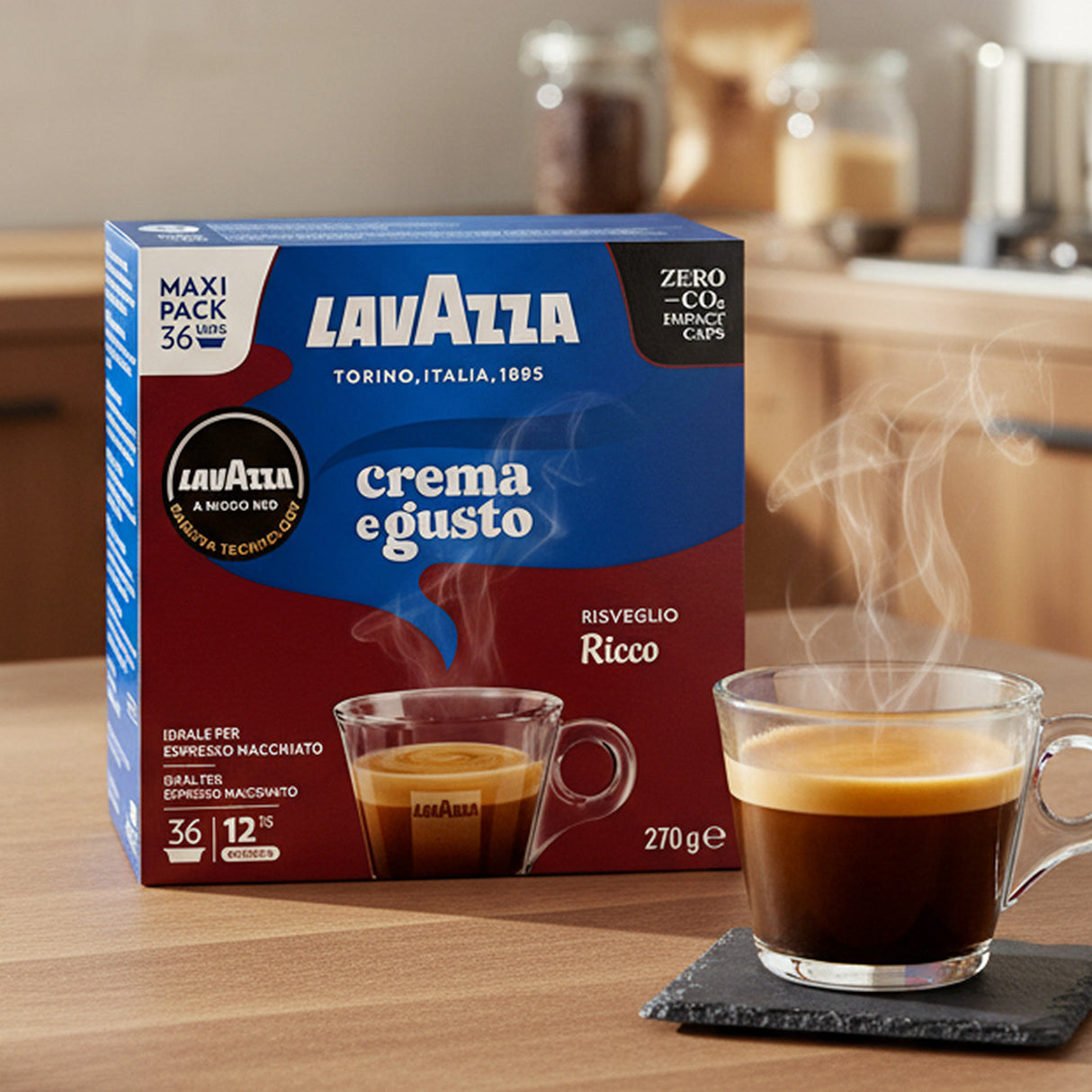 Lavazza A Modo Mio Crema E Gusto Ricco Maxi Pack 36 Coffee Pods