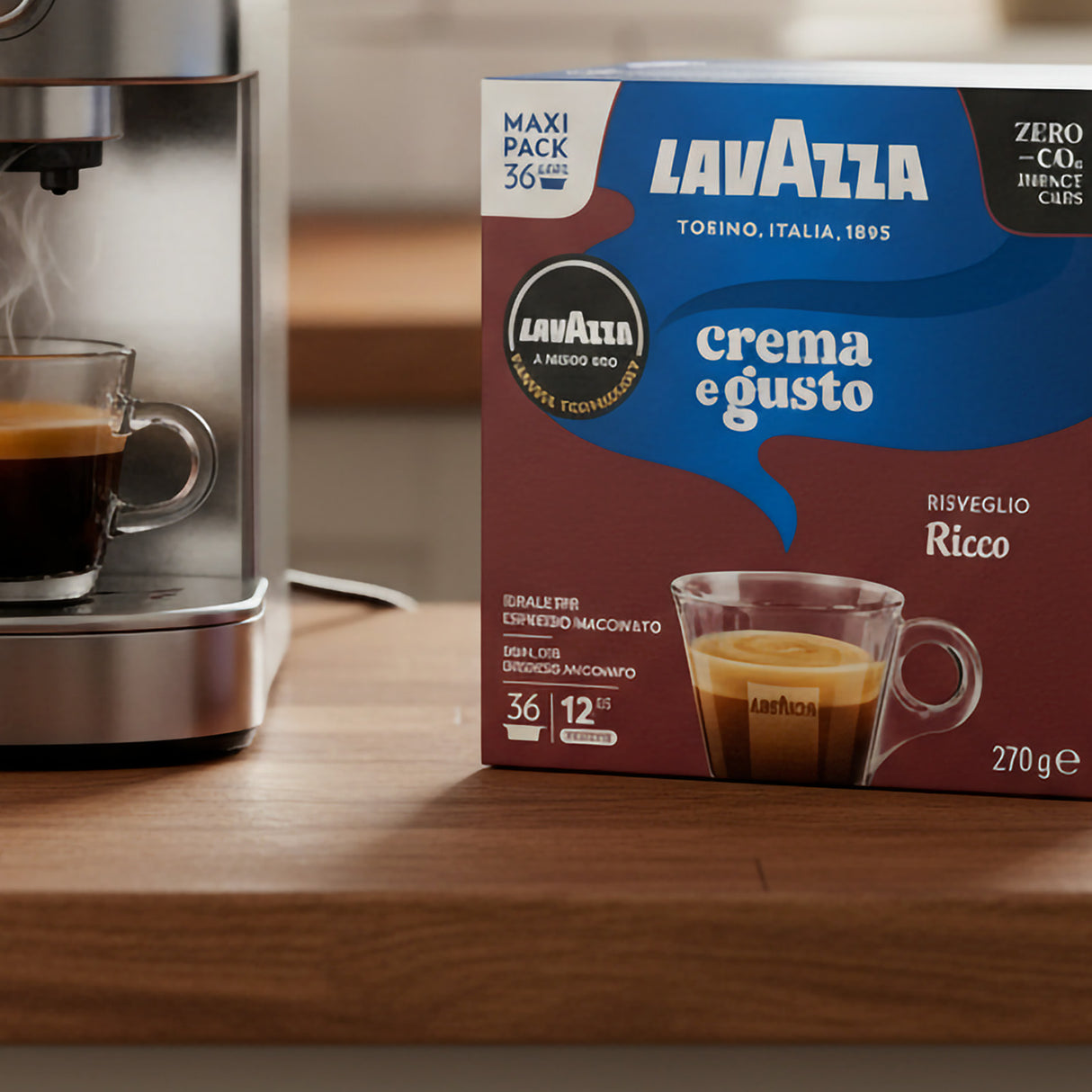 Lavazza A Modo Mio Crema E Gusto Ricco Maxi Pack 36 Coffee Pods