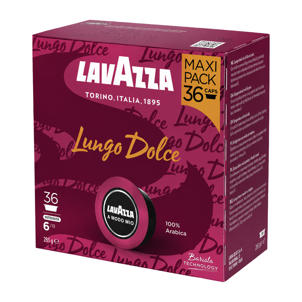 Lavazza A Modo Mio Lungo Dolce 36 Coffee Pods