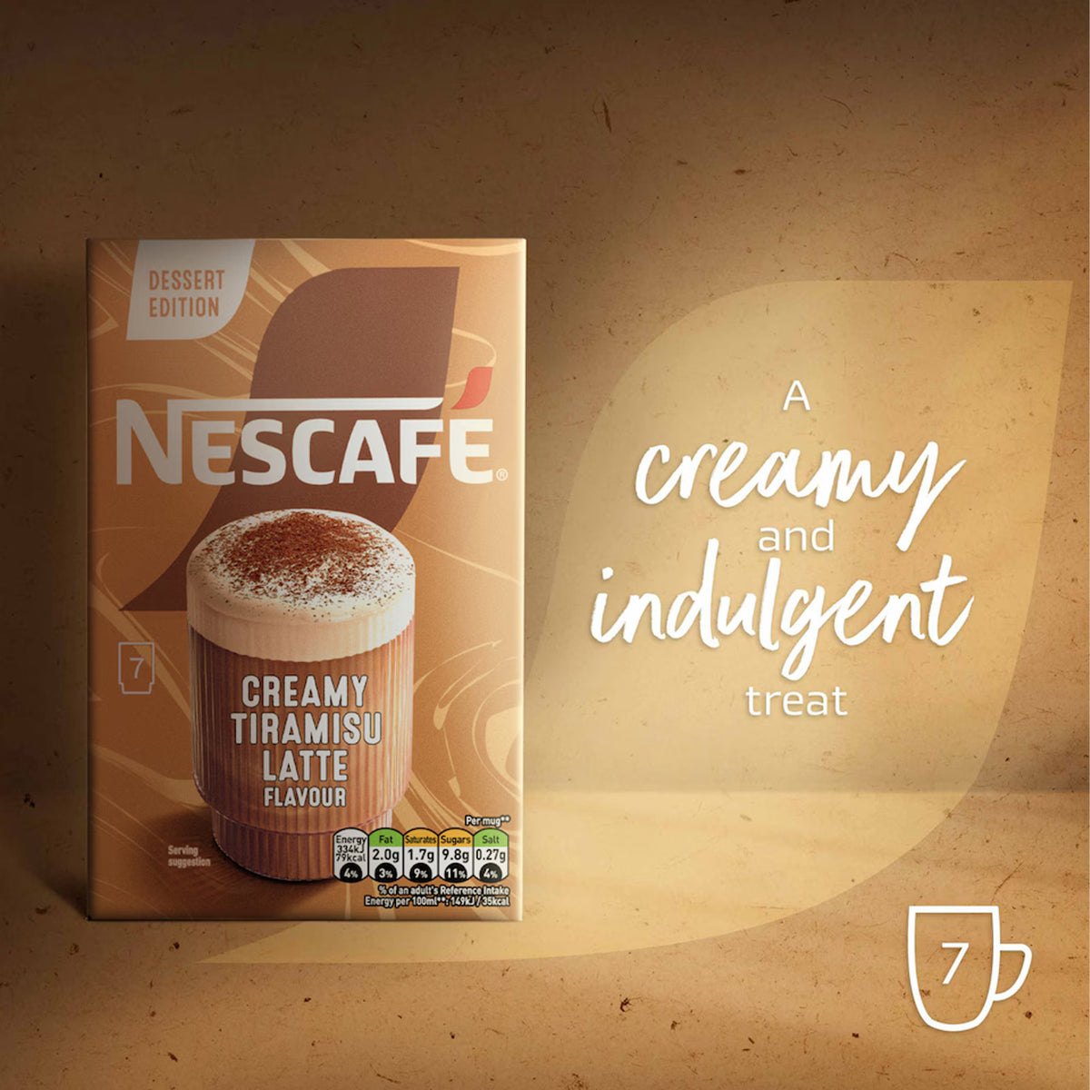 Nescafe Dessert Edition Creamy Tiramisu Latte Coffee Sachets