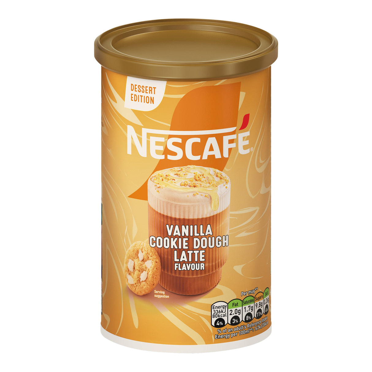 Nescafe Vanilla Cookie Dough Latte Coffee 260g Tub