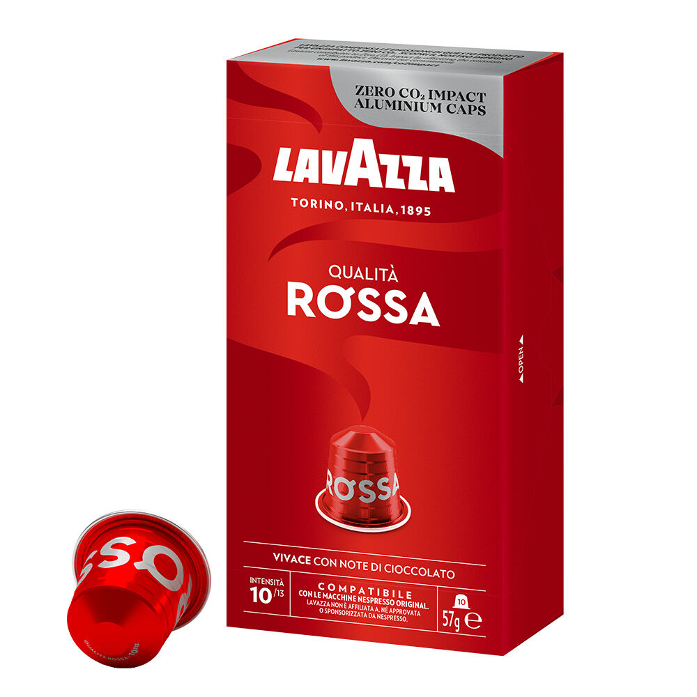 Lavazza Qualita Rossa 10 Capsule Nespresso Compatible Pods