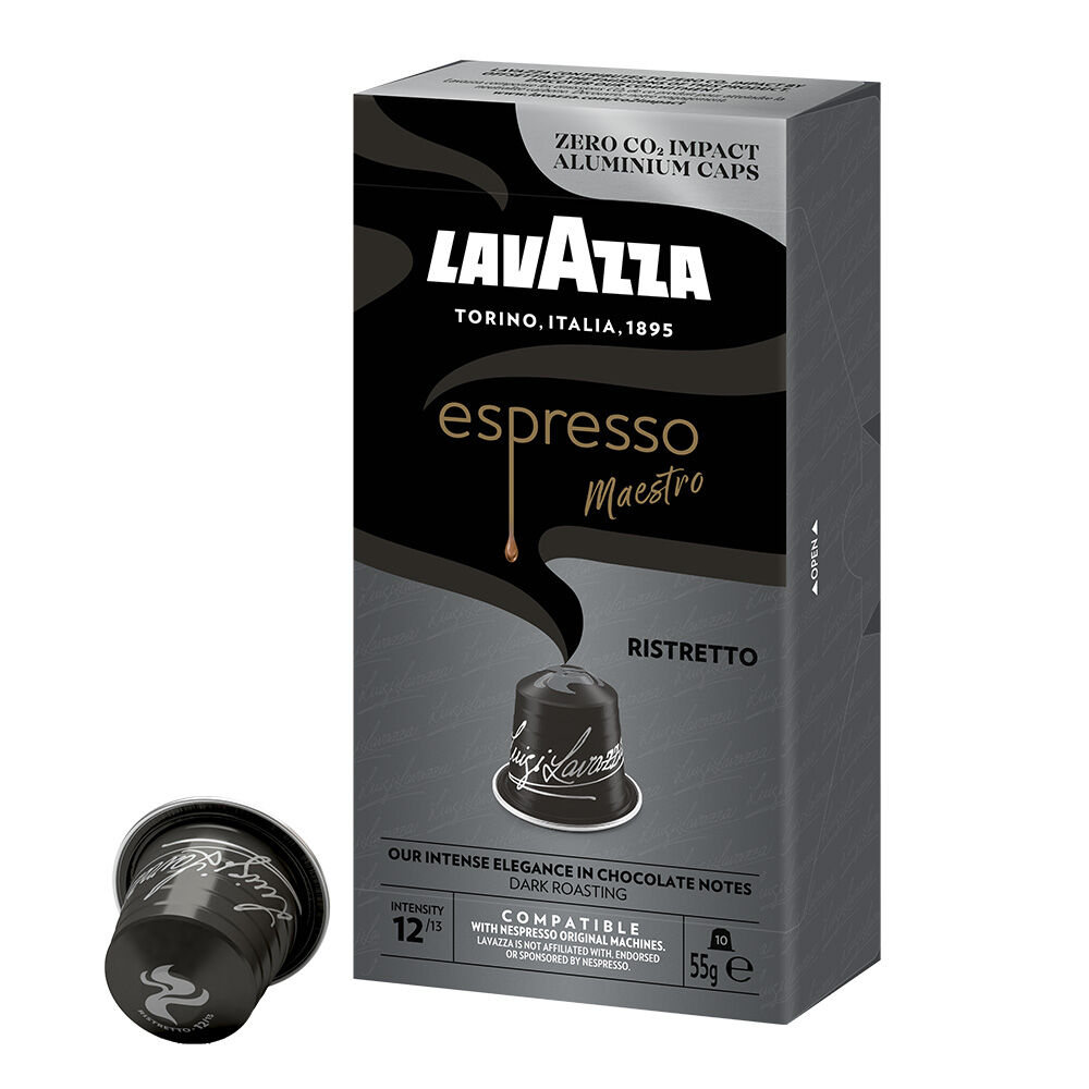 Lavazza Maestro Espresso Ristretto 10 Capsule Nespresso Compatible Pods