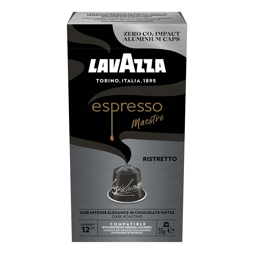 Lavazza Maestro Espresso Ristretto 10 Capsule Nespresso Compatible Pods