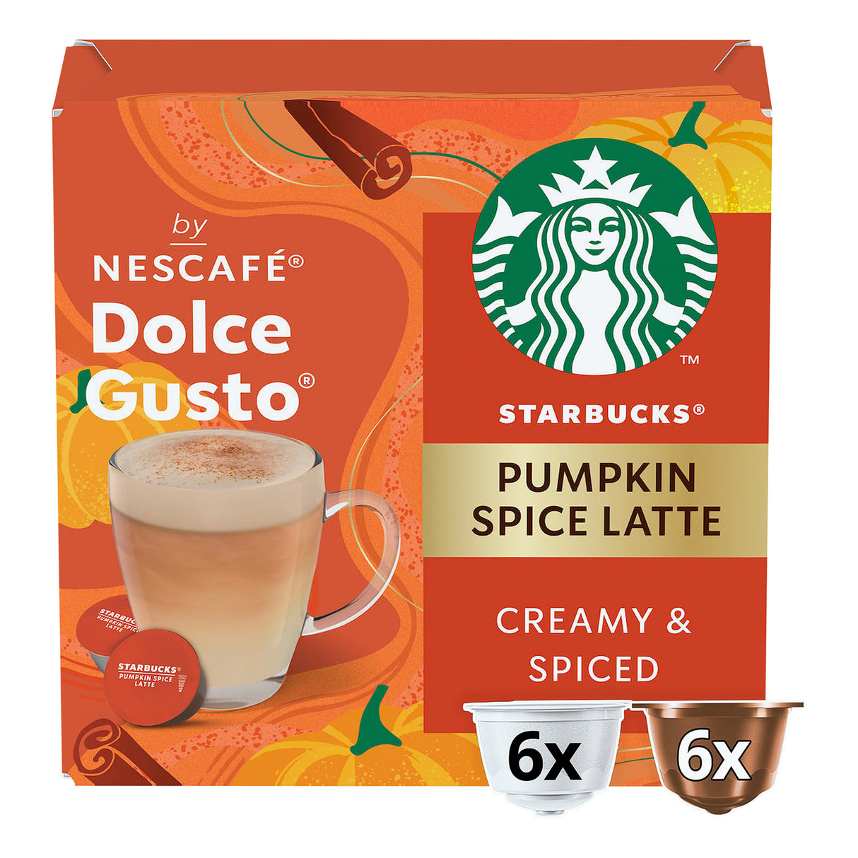 Dolce Gusto Starbucks Pumpkin Spice Latte Coffee Pods
