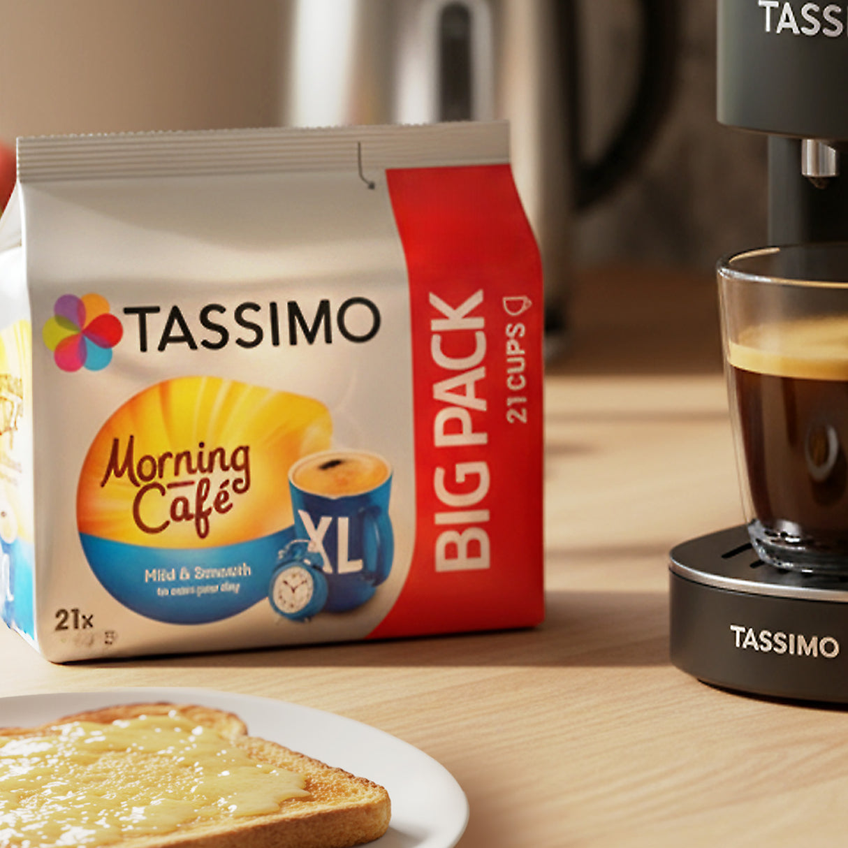 Tassimo Morning Cafe XL Mild Smooth Big Pack
