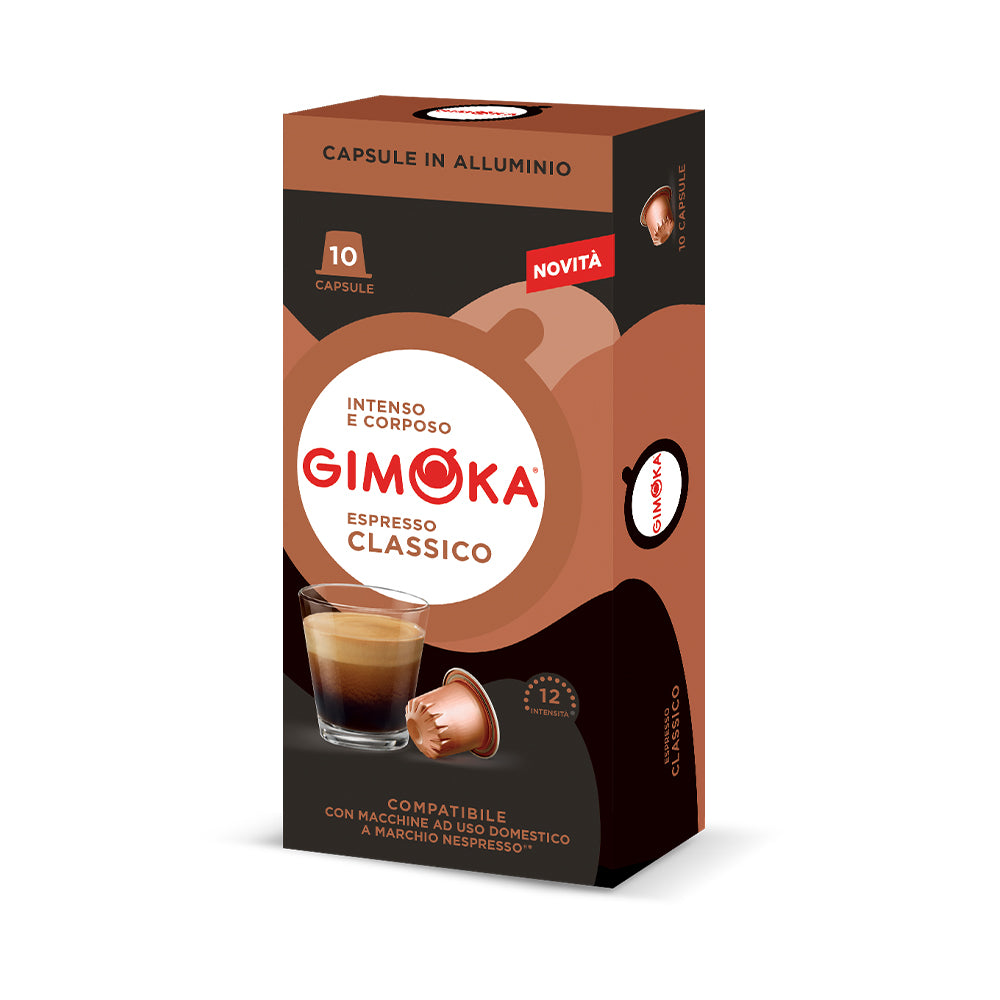 Gimoka Espresso Classico 10 Nespresso Compatible Aluminium Pods