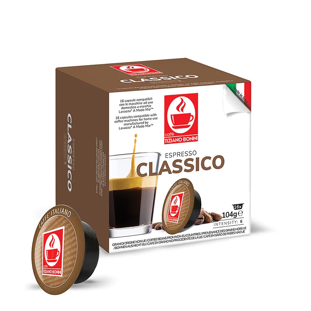Bonini Espresso Classico Capsules for Lavazza Machines x16