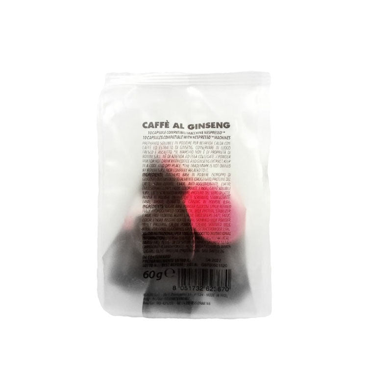 Bonini Caffe Al Ginseng Nespresso Coffee Pods 10