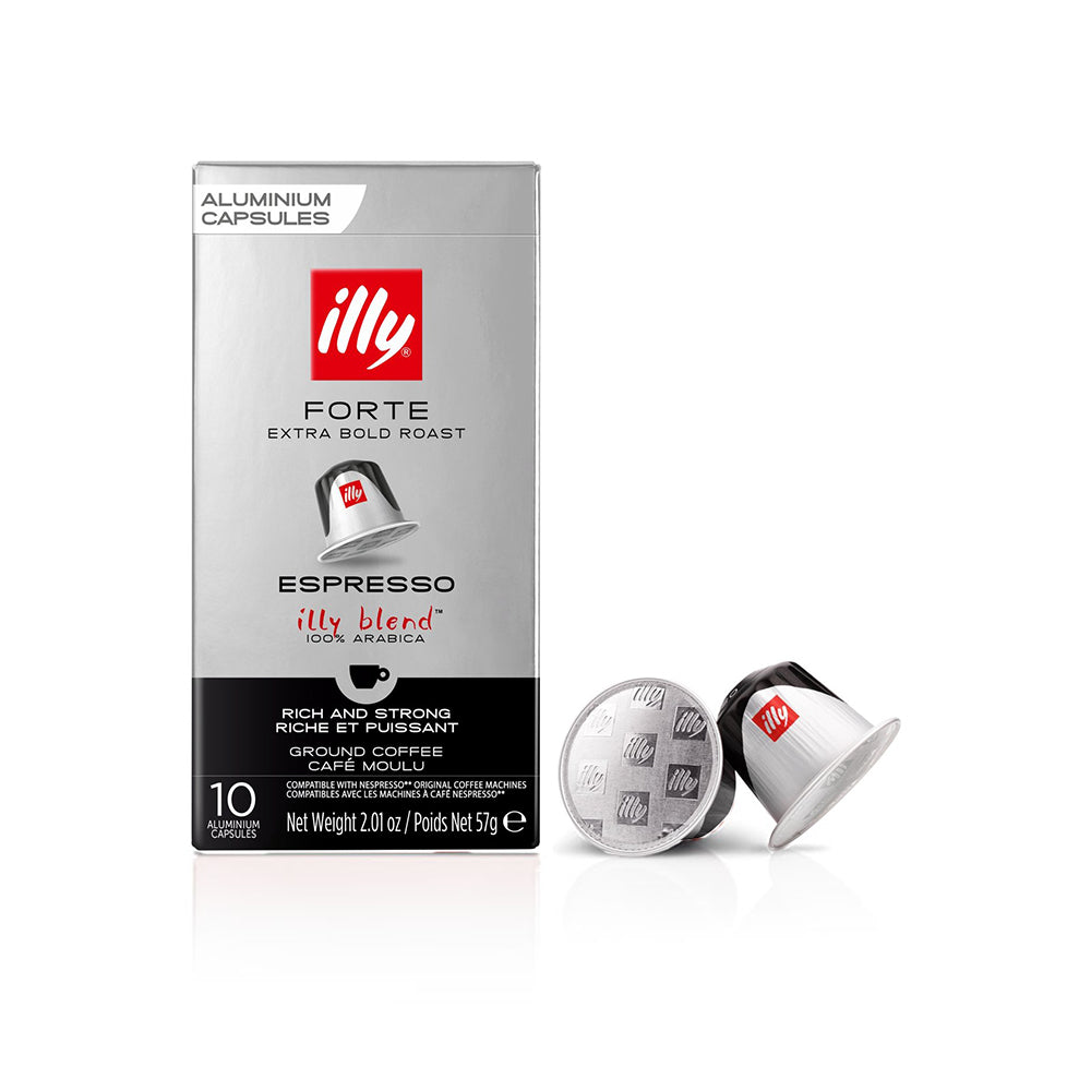 Illy Nespresso Compatible Coffee Pods 10: Espresso Forte